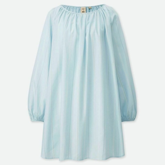 UNIQLO HANA TAJIMA HPJ Gathered Striped Tunic Top - Picture 1 of 1